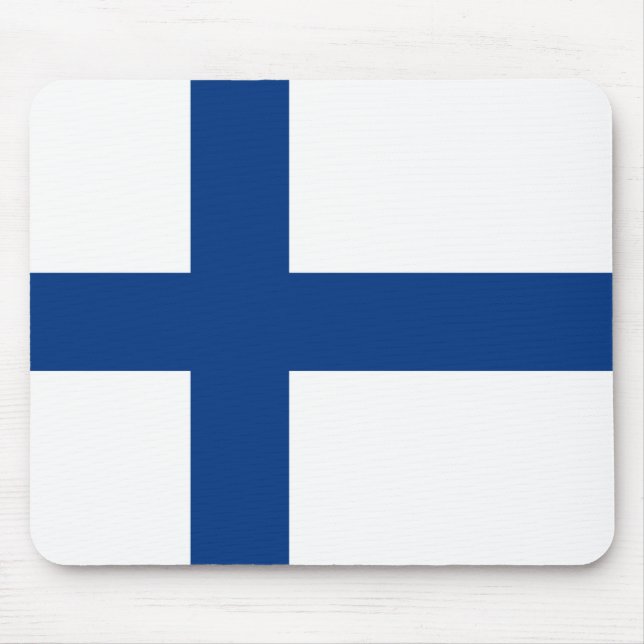 Finnish Flag (Finland) Mouse Pad (Front)