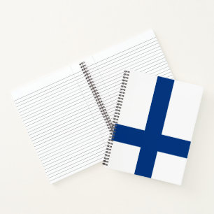 Finnish Flag (Finland) Notebook