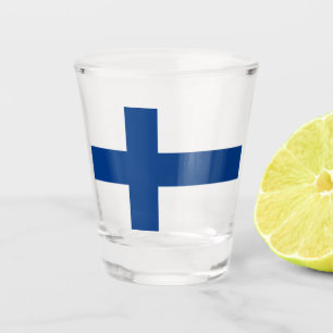 Finnish Flag (Finland) Shot Glass