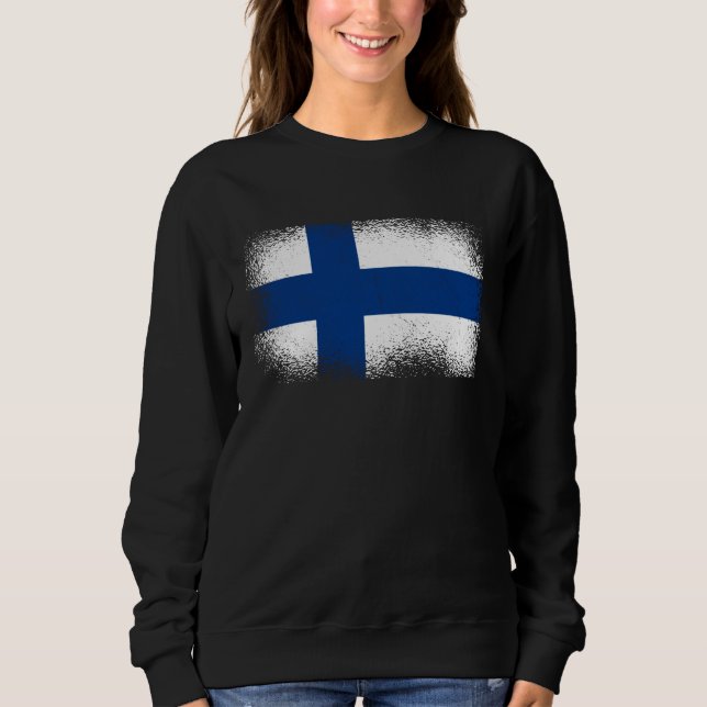 Finnish Flag Finland Sweatshirt (Front)
