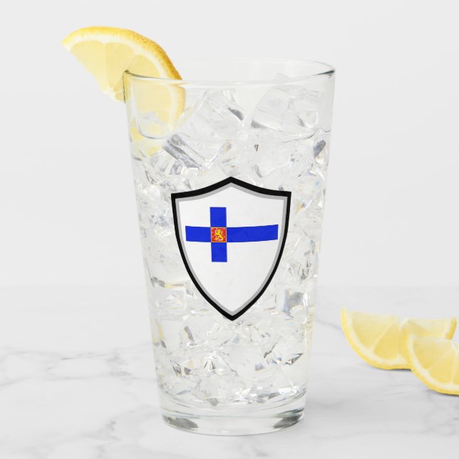 Finnish flag glass (Front Ice)