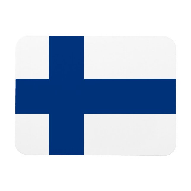 Finnish Flag Magnet (Horizontal)