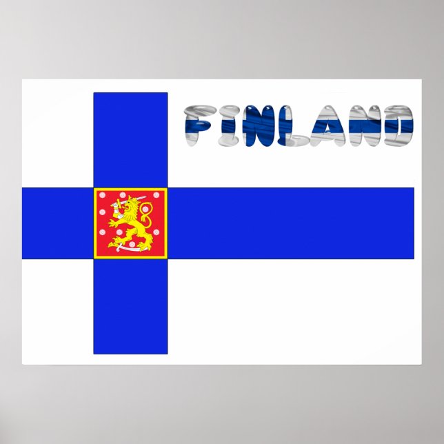 Finnish flag poster (Front)