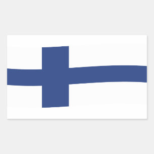 Finnish Flag Rectangular Sticker