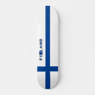 Finnish flag skateboard