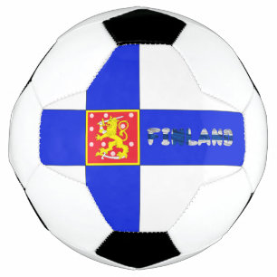 Finnish flag soccer ball