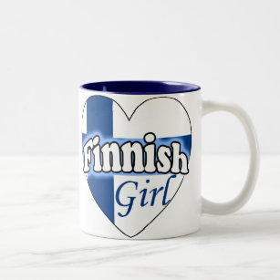 Finnish Girl Two-Tone Coffee Mug