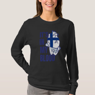 Finnish Heart Blood Veins Hand Flag Finland T-Shirt