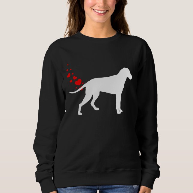 Finnish Hound Valentines Day Owner Heart Dog Farts Sweatshirt (Front)