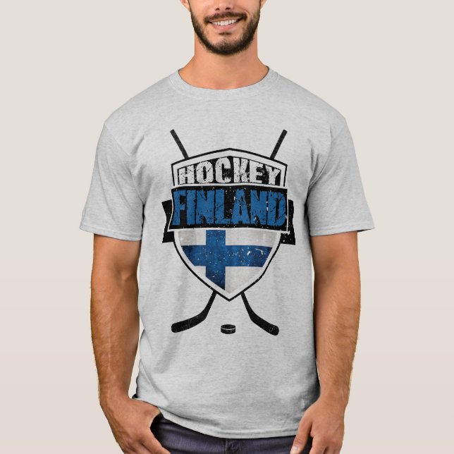 Finnish Ice Hockey Shield Suomi Tee (Front)