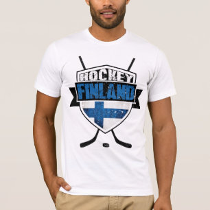 Finnish Ice Hockey T-Shirt with Back Print