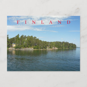 Finnish island view postcard