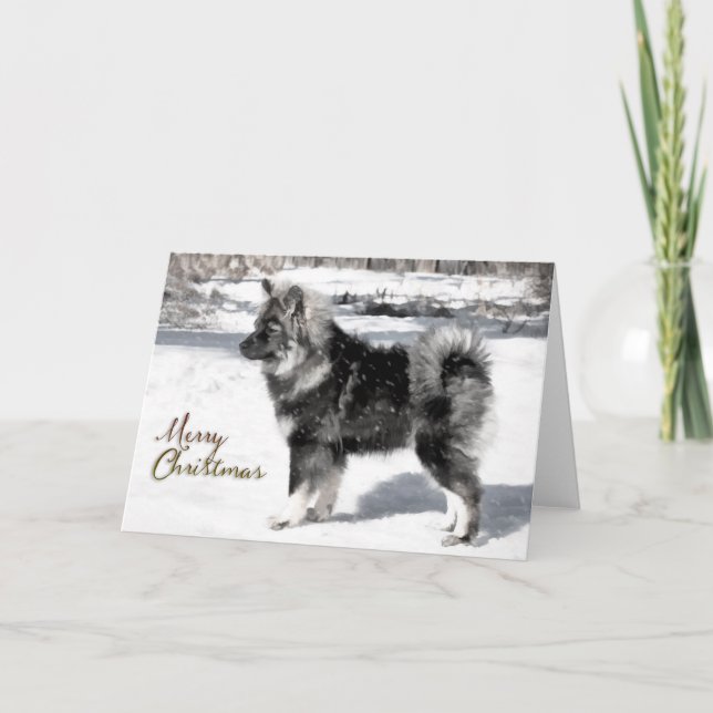 Finnish Lapphund Christmas Card (Front)