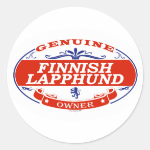 Finnish Lapphund Classic Round Sticker