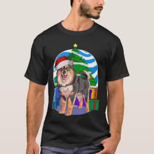 Finnish Lapphund Cute Santa Christmas Tree Decor T-Shirt