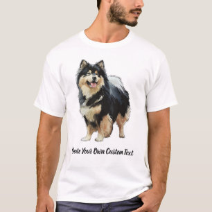 Finnish Lapphund Dog Create Your Own Custom Text  T-Shirt