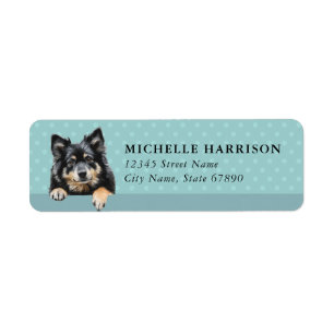 Finnish Lapphund Dog Return Address Labels
