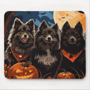 Finnish Lapphund Halloween Spooky Mouse Pad