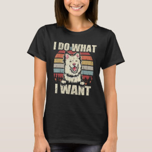 Finnish Lapphund I Do What I Want Dog Vintage Re T-Shirt