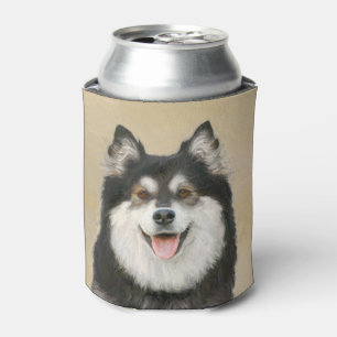 Finnish Lapphund Painting - Cute Original Dog Art Can Cooler