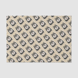 Finnish Lapphund Painting - Cute Original Dog Art Tissue Paper