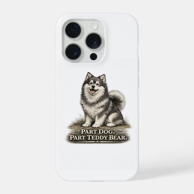 Finnish Lapphund – Part Dog Part Teddy Bear iPhone Case (Back)