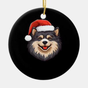 Finnish Lapphund Ugly Sweater Christmas Classic T- Ceramic Ornament