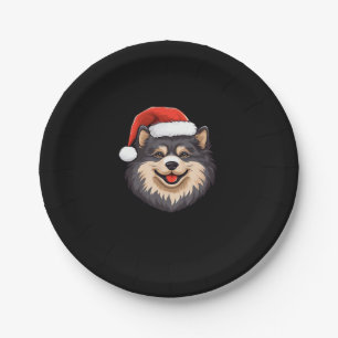 Finnish Lapphund Ugly Sweater Christmas Classic T- Paper Plate