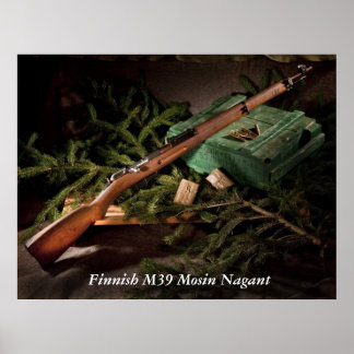 Finnish M39 Mosin Nagant Poster