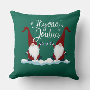 Finnish Merry Christmas Finland Gift Tee Hyvaa Jou Cushion