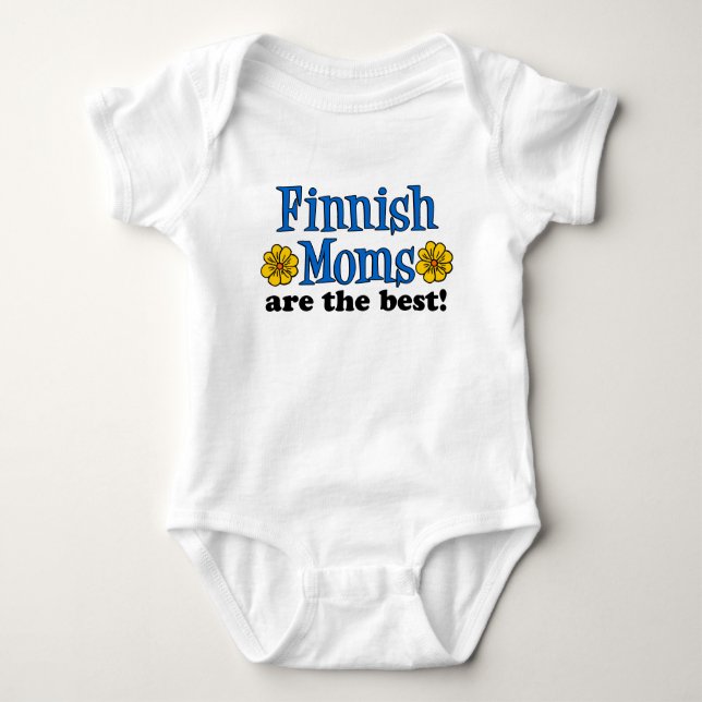Finnish Moms Are The Best Baby Bodysuit (Front)
