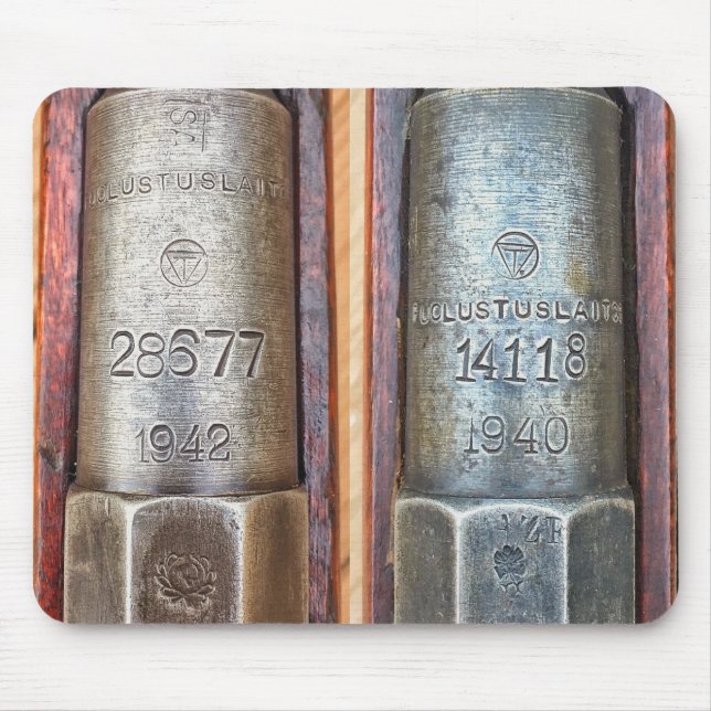 Finnish Mosin Nagant Puolustuslaitos Mouse Pad (Front)