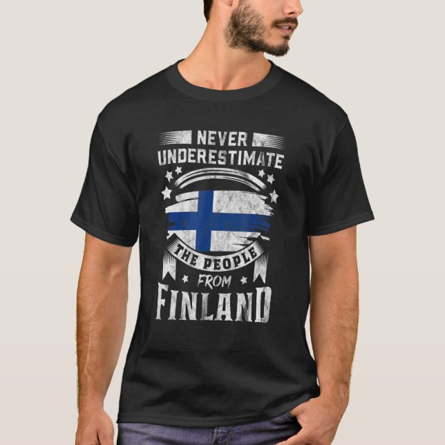 Finnish Scandinavia Finn Finland Susi Suomi Lapp H T-Shirt (Front)