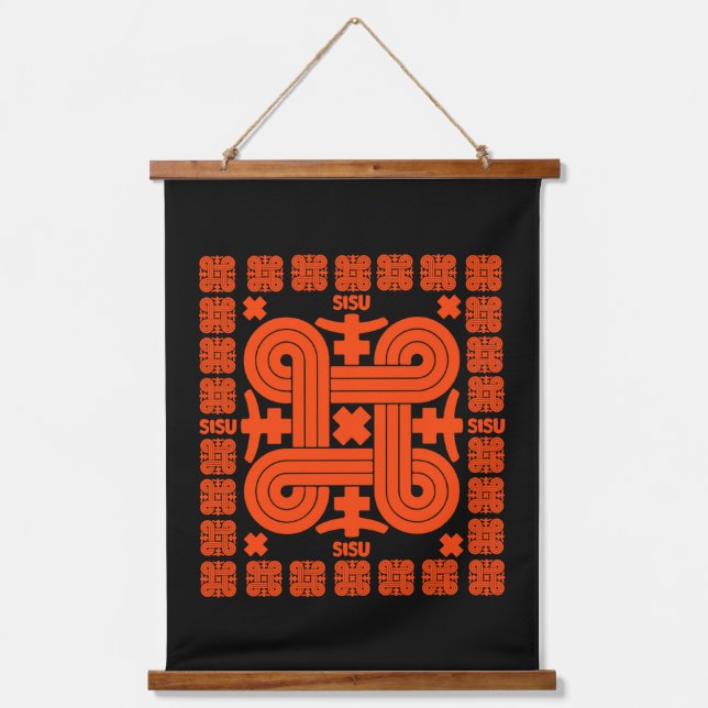 Finnish Sisu Art Hanging Tapestry (Front)