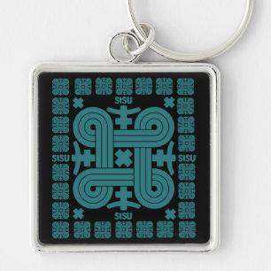 Finnish Sisu Art Key Ring