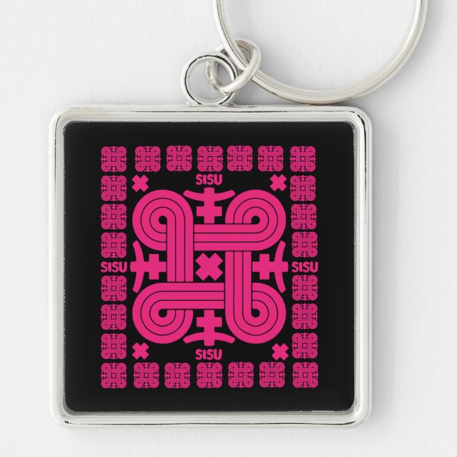 Finnish Sisu Art Key Ring (Front)