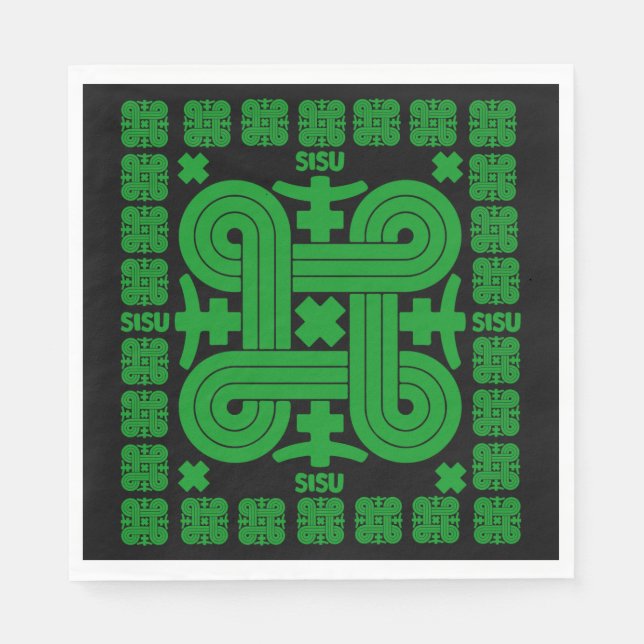 Finnish Sisu Art Napkin (Front)