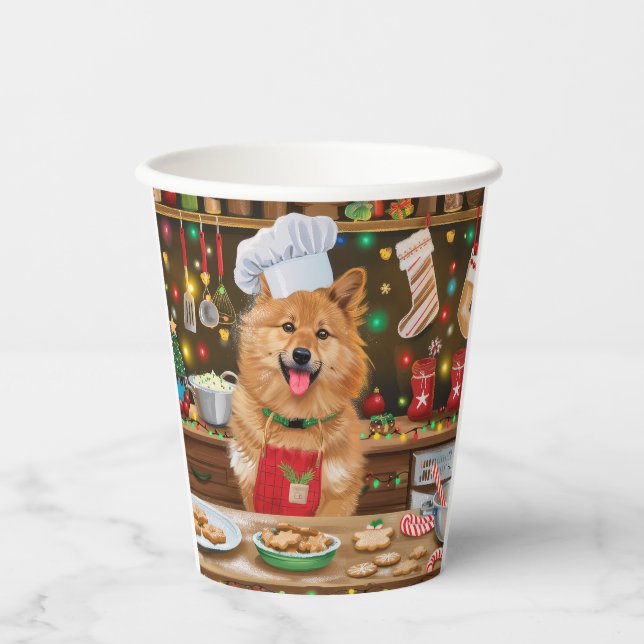 Finnish Spitz Holiday Baking: Festive Christmas Paper Cups (Front)