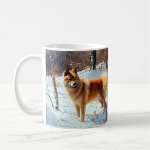 Finnish Spitz Let It Snow Christmas  Coffee Mug