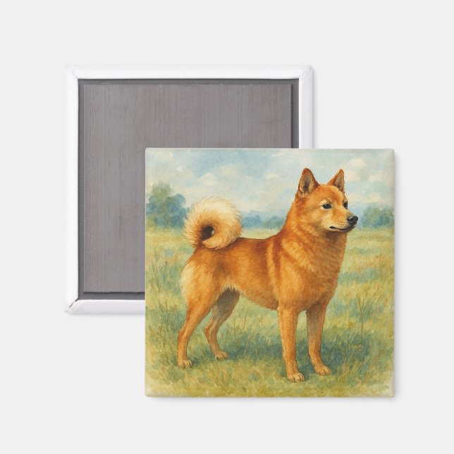 Finnish Spitz Magnet (Front/Back)