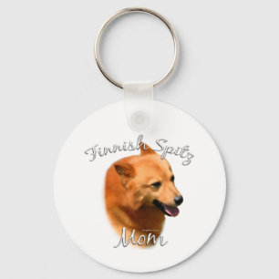 Finnish Spitz Mum 2 Key Ring