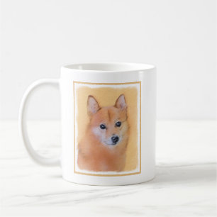 Finnish Spitz Painting - Cute Original Dog Art Coffee Mug