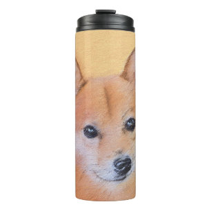 Finnish Spitz Painting - Cute Original Dog Art Thermal Tumbler