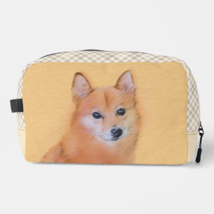 Finnish Spitz Painting Cute Original Pet Dog Art Dopp Kit