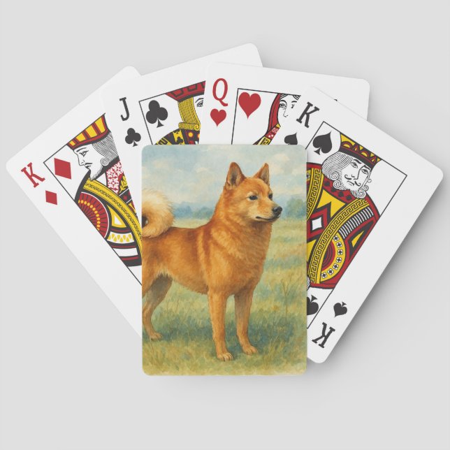 Finnish Spitz Playing Cards (Back)