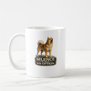 Finnish Spitz Shirt – Silence Is Not an Option Coffee Mug
