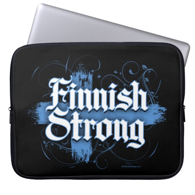 Finnish Strong (Finland) Laptop Sleeve (Front)