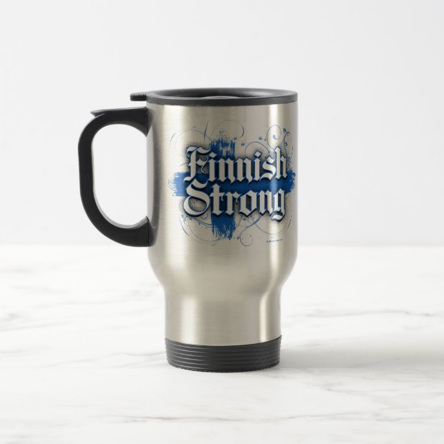 Finnish Strong (Finland) Travel Mug (Left)