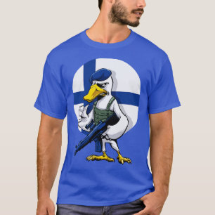 Finnish Swan Scandinavian Trooper T-Shirt