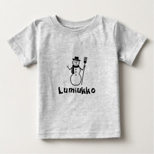 Finnish word for the snowman baby T-Shirt